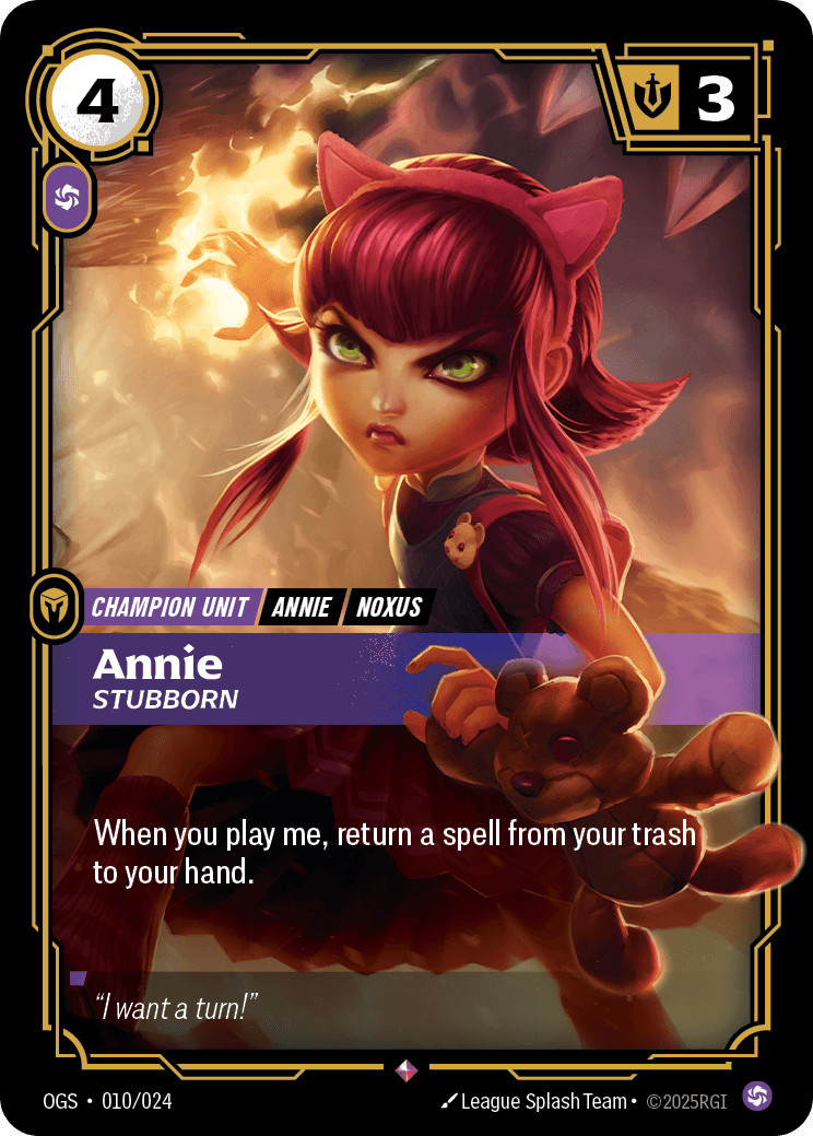 Annie, Stubborn